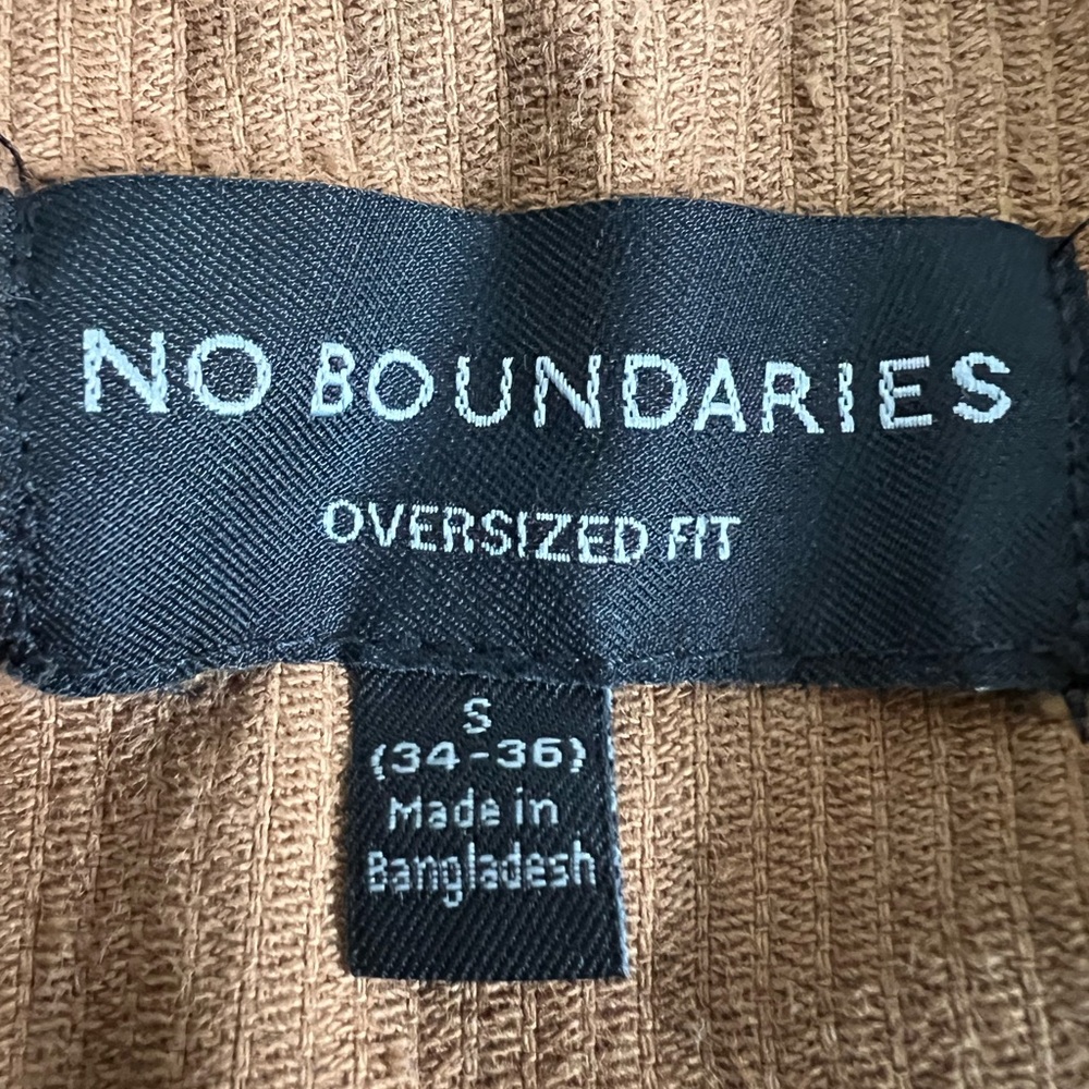 No Boundaries Men's S (34-36) Brown Corduroy Snap Button Oversized Shirt Jacket - Picture 10 of 17